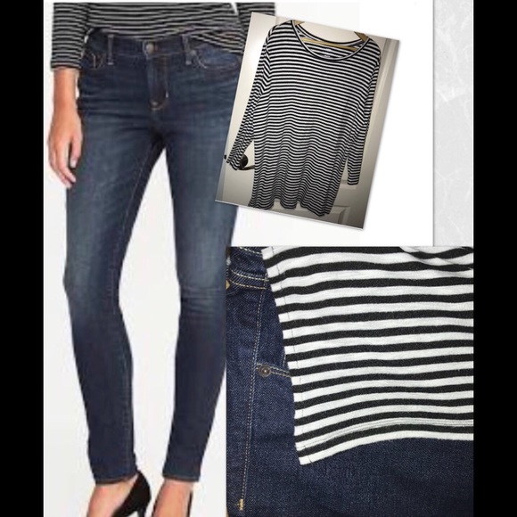 Old Navy Denim - Skinny Jeans & Top Lot